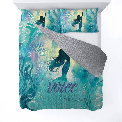 Shineful All Season Quilt 3-Piece Set Give Voice