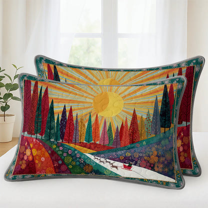 Shineful Quilt 3-Piece Set Colorful Forest Path