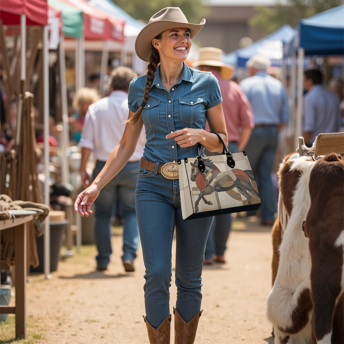 Shineful Leather Bag Dynamic Steed Carry