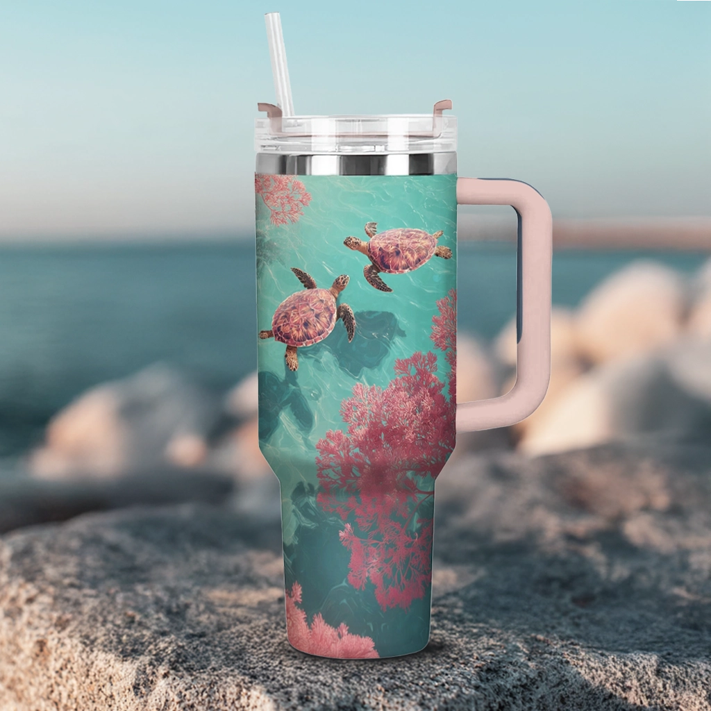 Shineful Tumbler Sea Turtles Ocean Companions