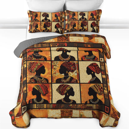 Shineful All Season Quilt 3-Piece Set Heritage Silhouette