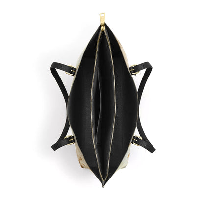 Shineful Leather Tote Bag - Majestic Peacock