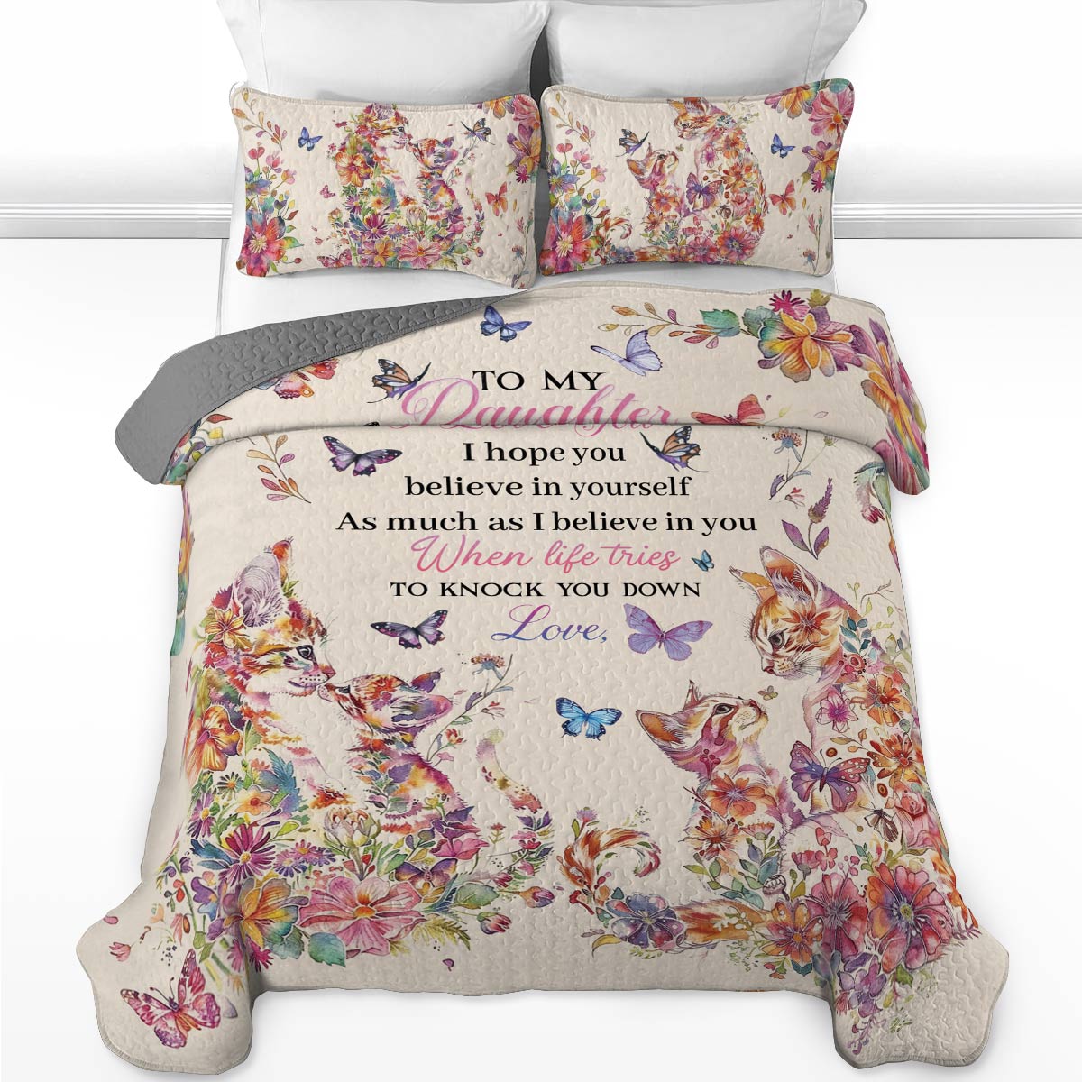 Shineful All Season Quilt 3-Piece Set Daughter's Strength