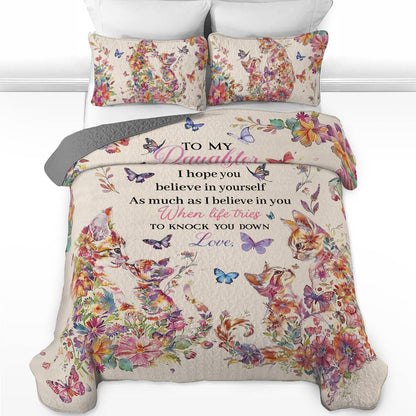 Shineful All Season Quilt 3-Piece Set Daughter's Strength