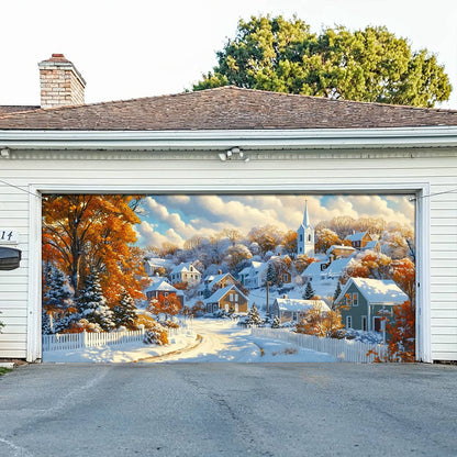 Shineful Garage Door Banner Decoration 4 Season