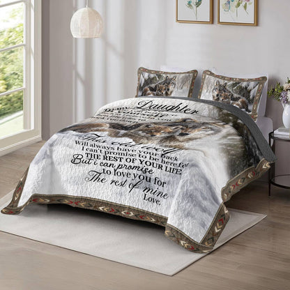 Shineful All Season Quilt 3-Piece Set Wolf Legacy