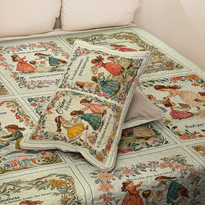 Shineful All Season Quilt 3-Piece Set Reading Timeless Treasures