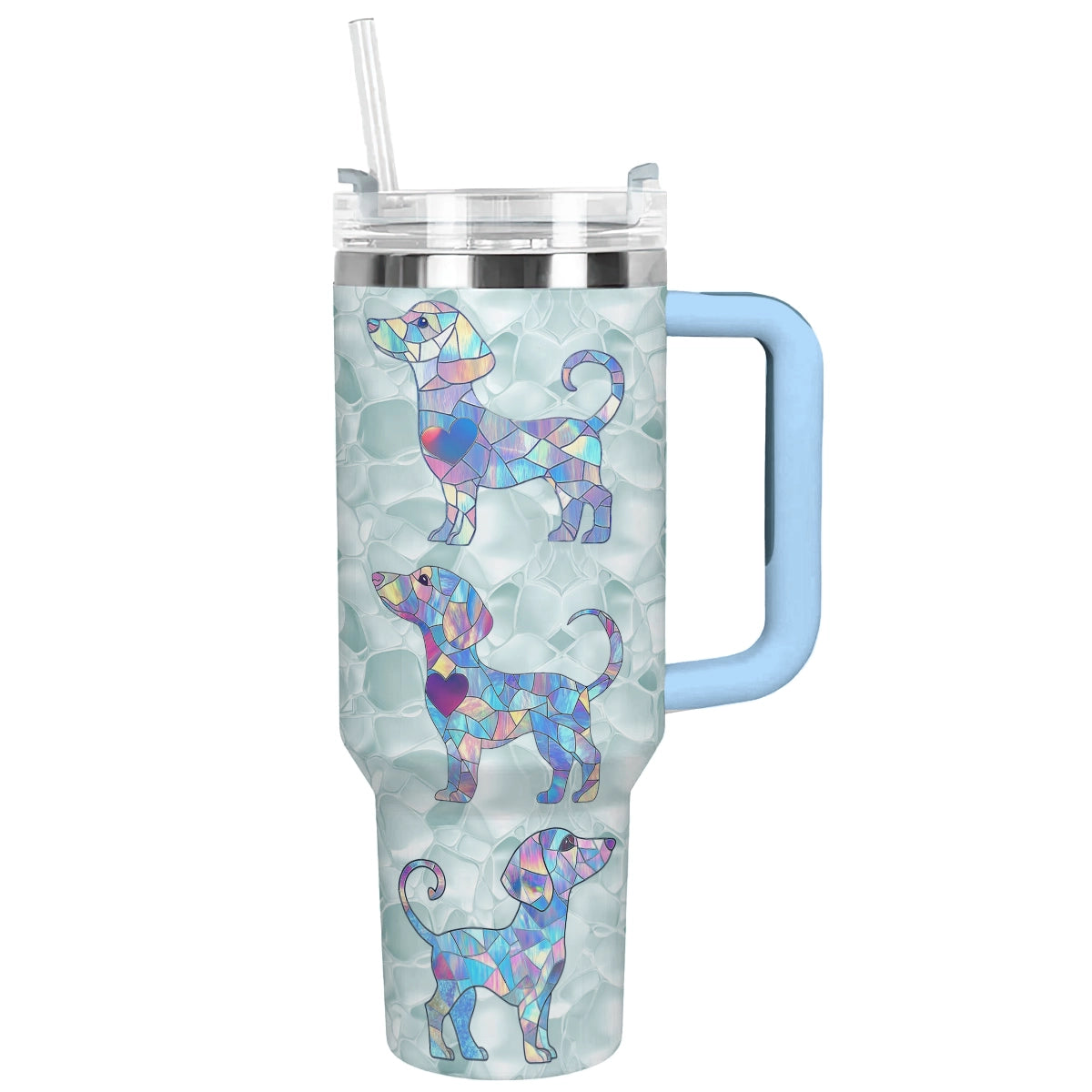 Shineful Glossy Tumbler Stained Glass Dachshunds