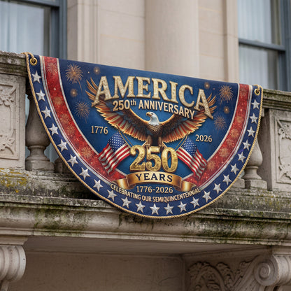 Shineful Decorative Fan Flag Grand Eagle Celebration – America 250th Anniversary