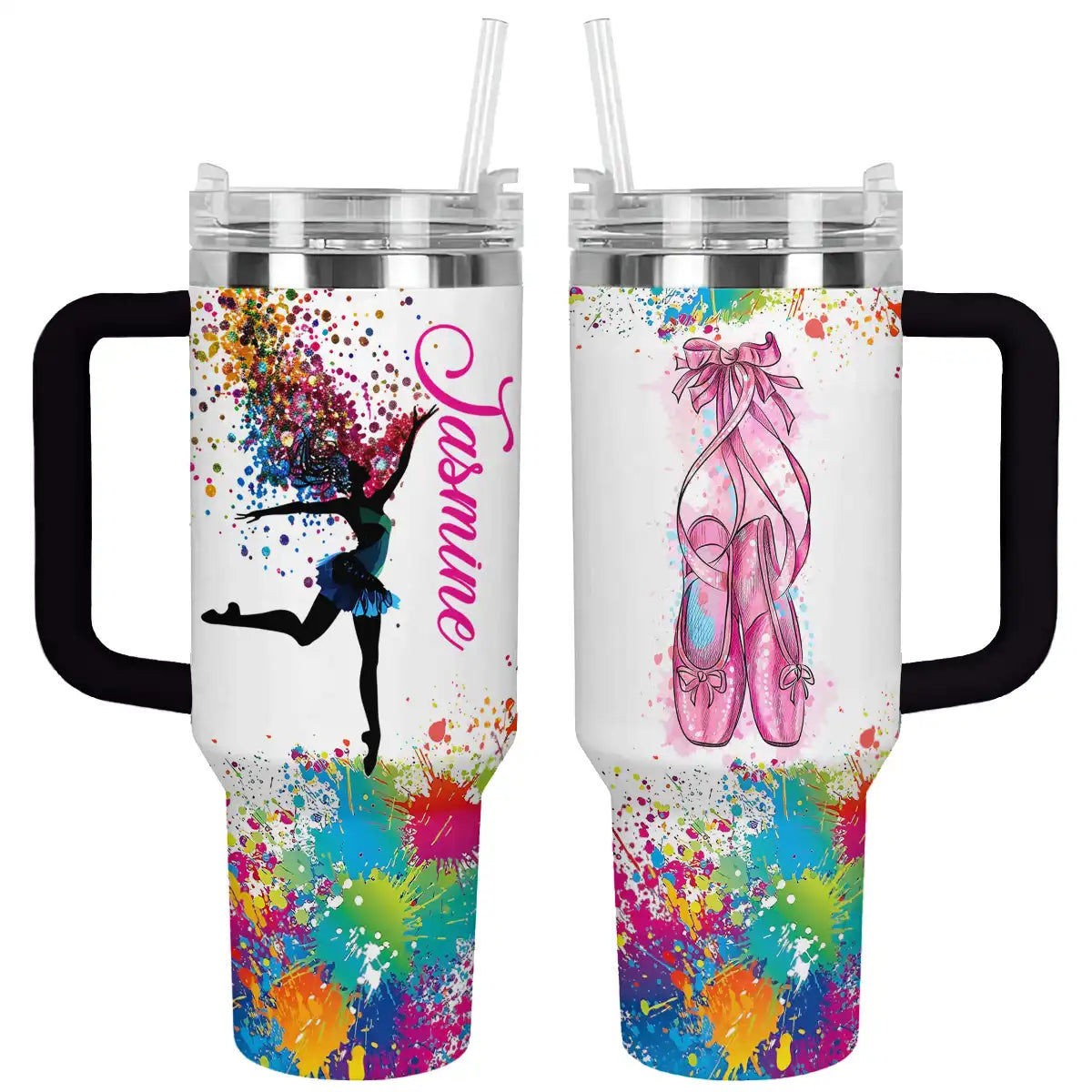 Shineful Tumbler Personalized Splash Ballet