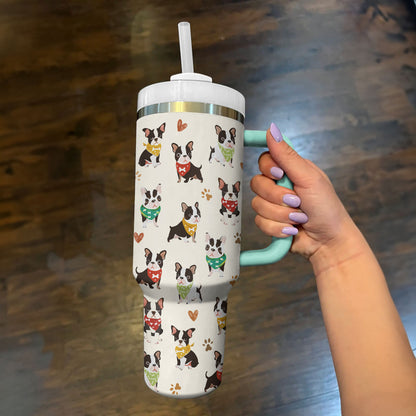 Shineful Tumbler Bandana Boston Terrier Bliss