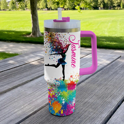 Shineful Tumbler Personalized Splash Ballet