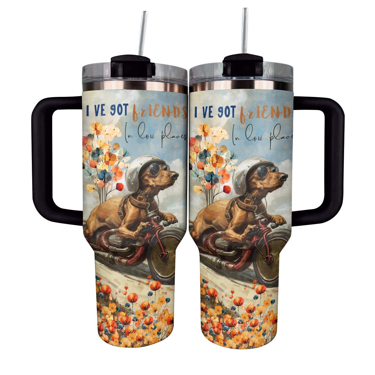 Shineful Tumbler Dachshund on Wheels