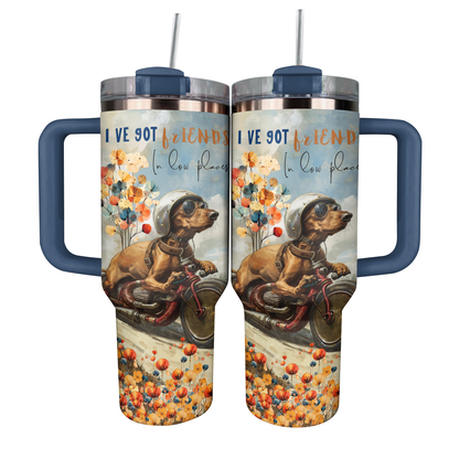Shineful Tumbler Dachshund on Wheels