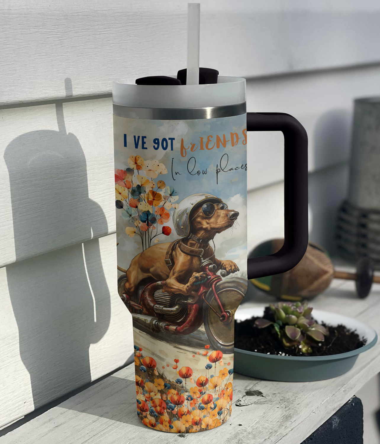 Shineful Tumbler Dachshund on Wheels