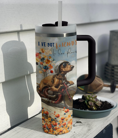 Shineful Tumbler Dachshund on Wheels