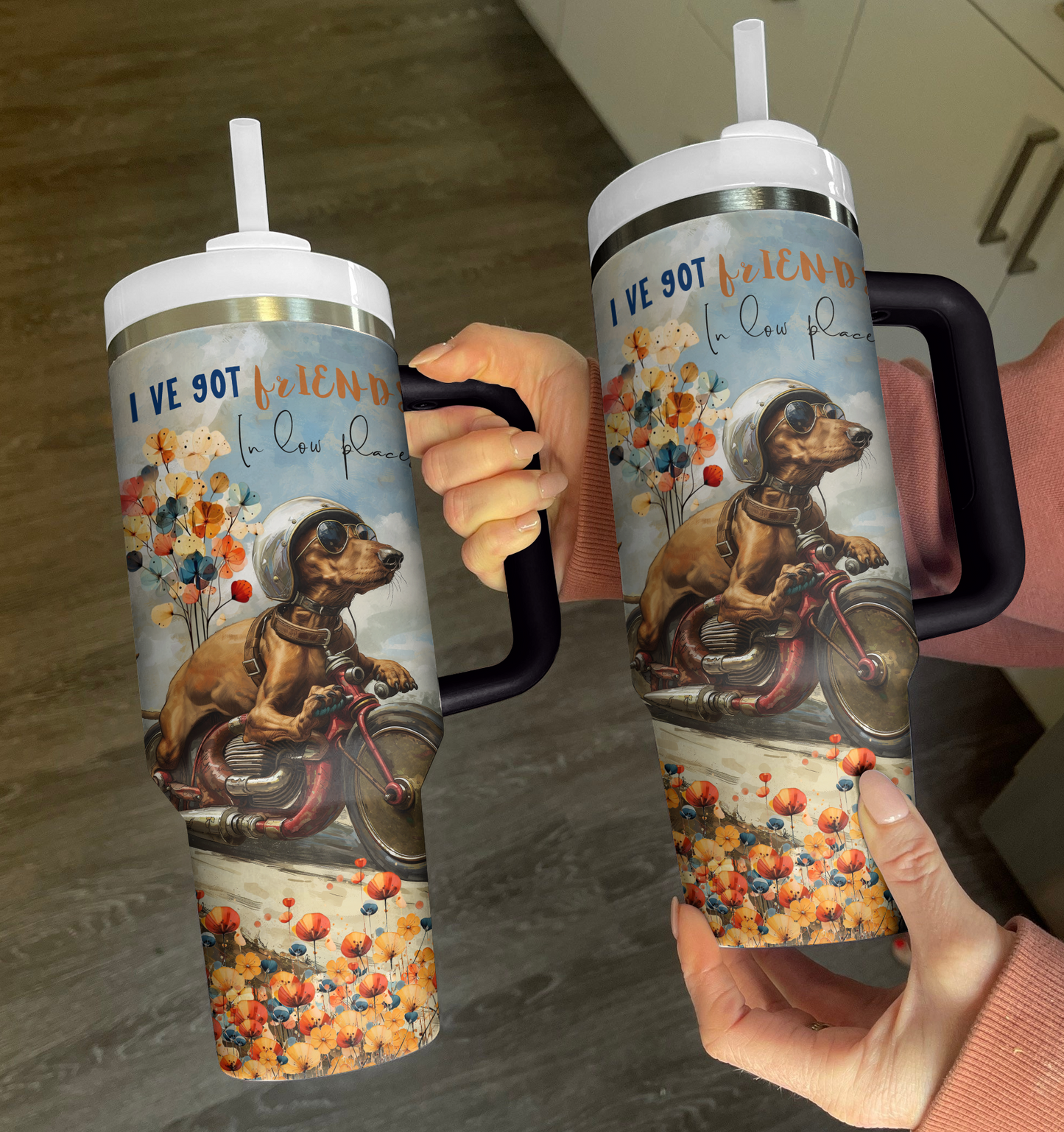 Shineful Tumbler Dachshund on Wheels