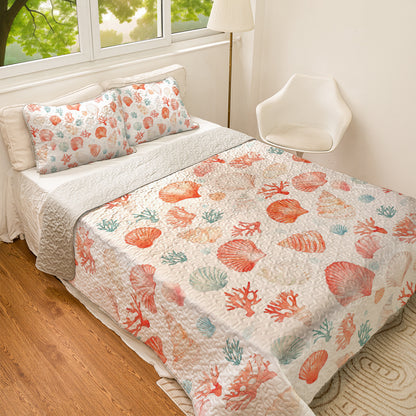 Shineful All Season Quilt 3-Piece Set Undersea Wonders