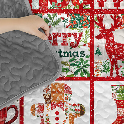 Shineful Quilt 3-Piece Set Merry Christmas