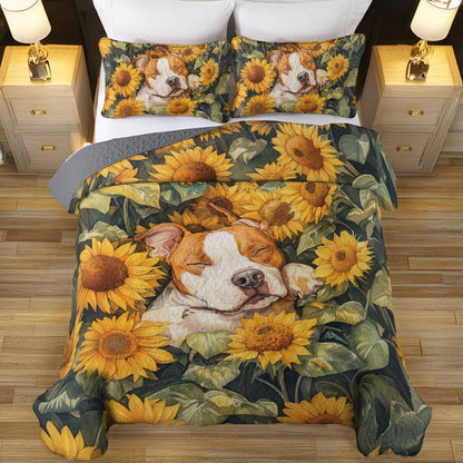 Shineful All Season Quilt 3-Piece Set Sleeping Bulldog
