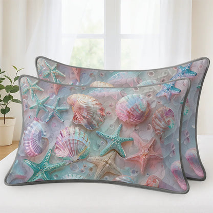 Shineful Quilt 3-Piece Set Coastal Shell