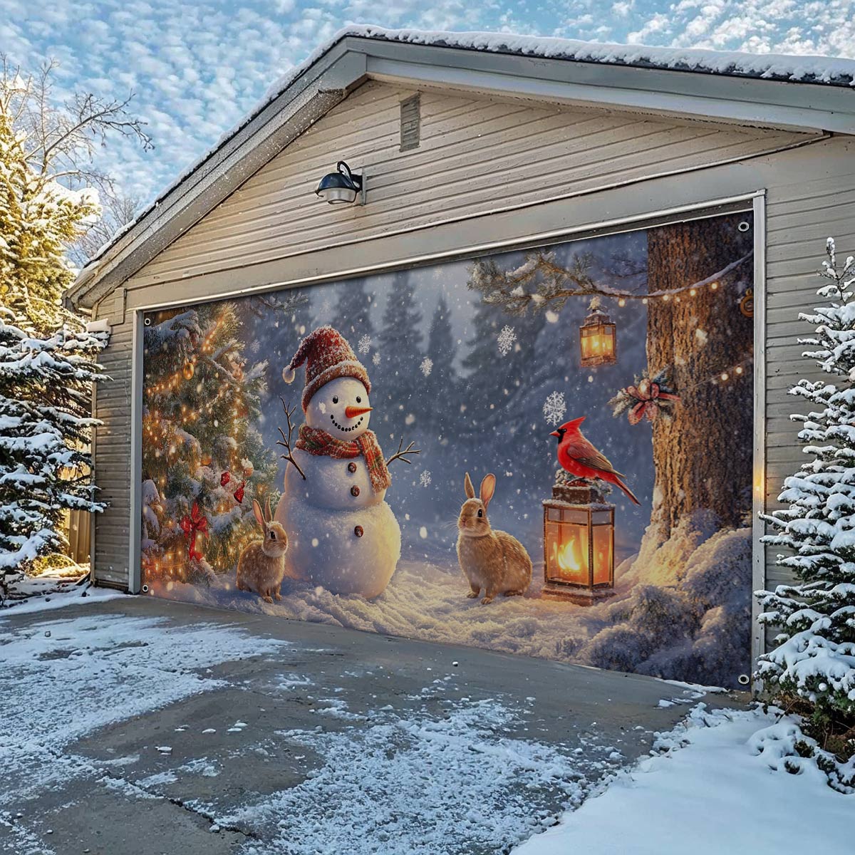 Shineful Garage Door Banner Decoration Christmas Eve Magic
