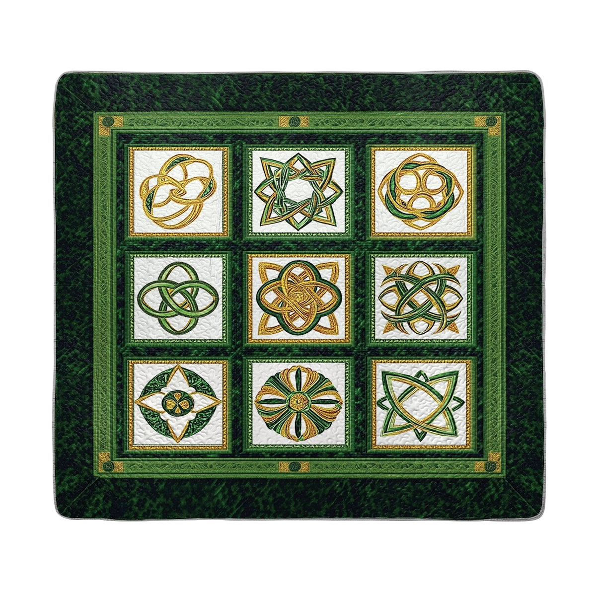 Shineful All Season Quilt 3-Piece Set - Celtic Knots of Luck