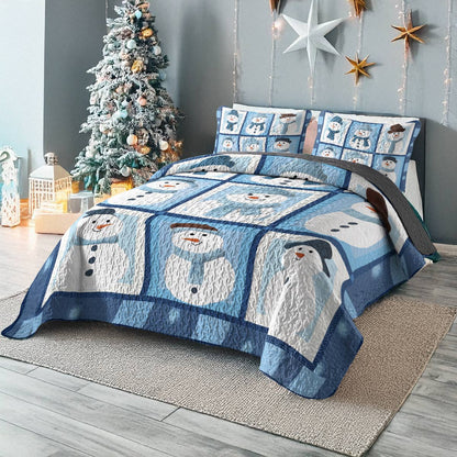 Shineful All Season Quilt 3-Piece Set - Frosty Friends