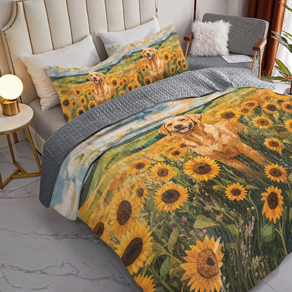 Shineful All Season Quilt 3-Piece Set - Sunflower Lab Love