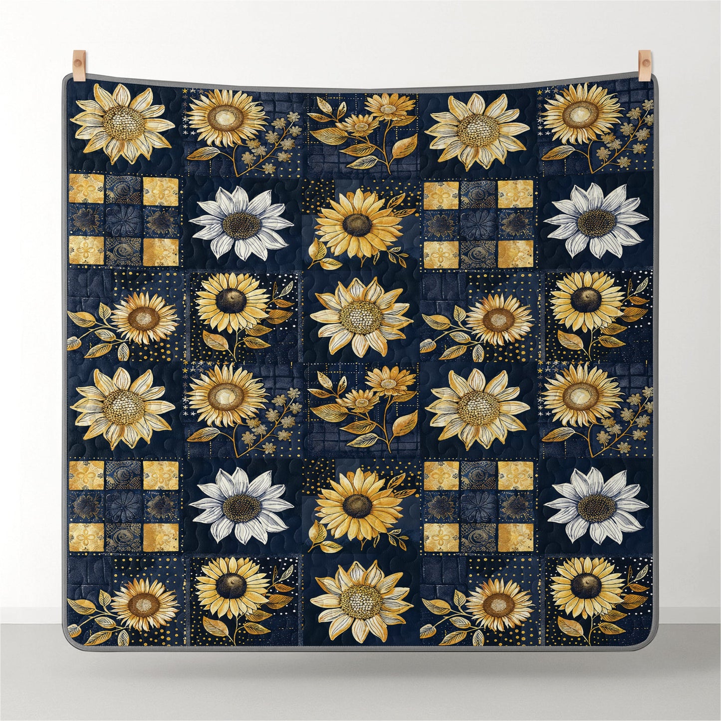 Shineful Quilt 3-Piece Set Inelegance Sunflowers