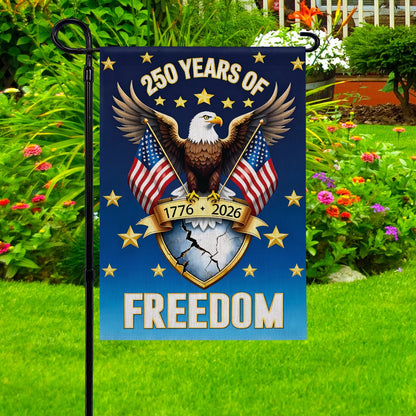 Shineful Gargen Flag 12" x 18" - The Freedom Crest of America