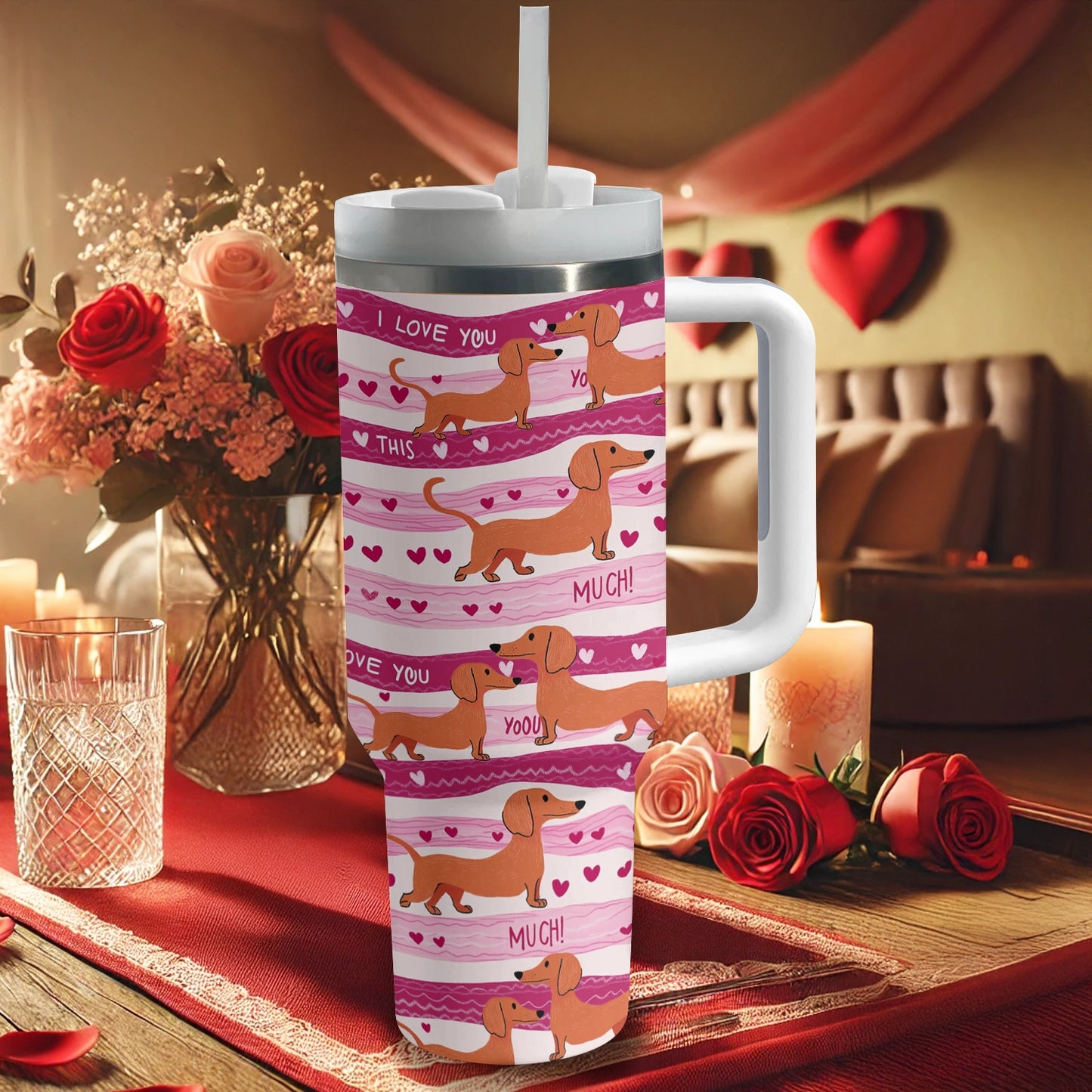 Shineful Tumbler Dachshund Puppy Love Forever