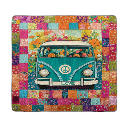 Shineful All Season Quilt 3-Piece Set - Hippie Van Patchwork