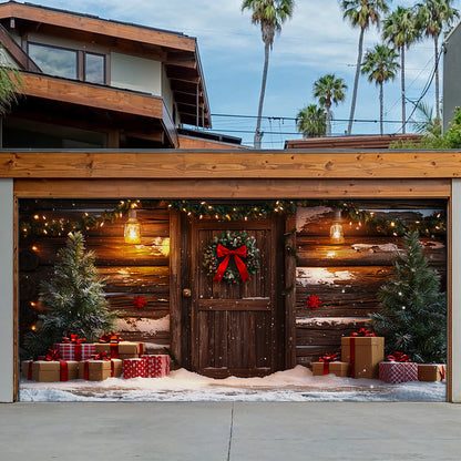 Shineful Garage Door Banner Decoration Cozy Christmas Door