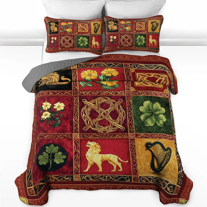 Shineful All Season Quilt 3-Piece Set Celtic Charm: Heritage Splendor