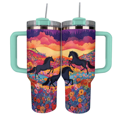 Shineful Tumbler Colorful Horses