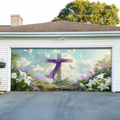 Shineful Garage Door Banner Decoration Where Death Lost