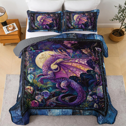 Shineful All Season Quilt 3-Piece Set Celestial Dragon Haven