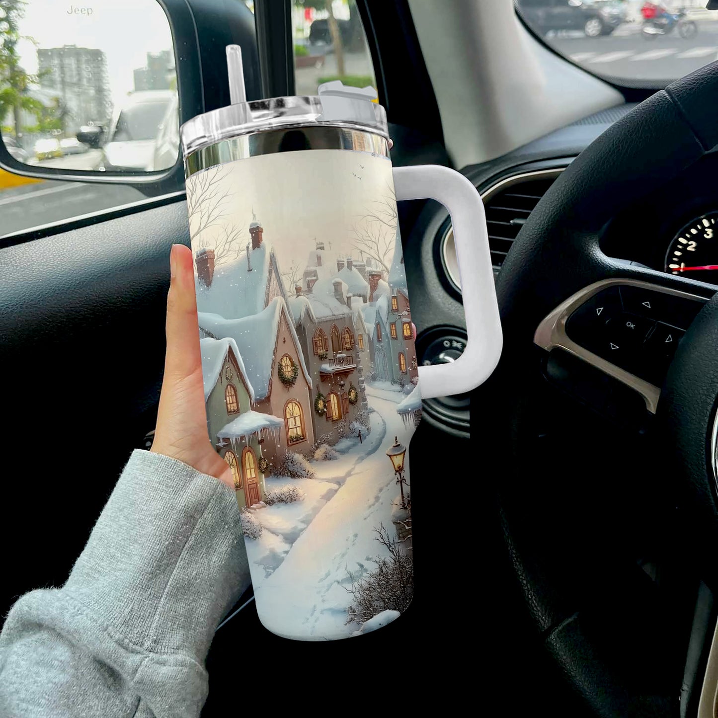 Shineful Tumbler Evening Village Glow