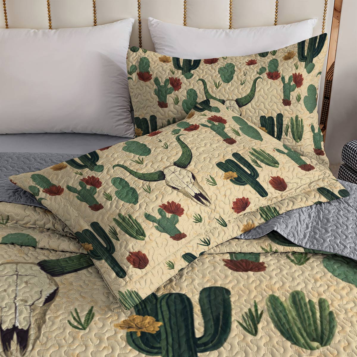 Shineful All Season Quilt 3-Piece Set Cowboy Cuddles