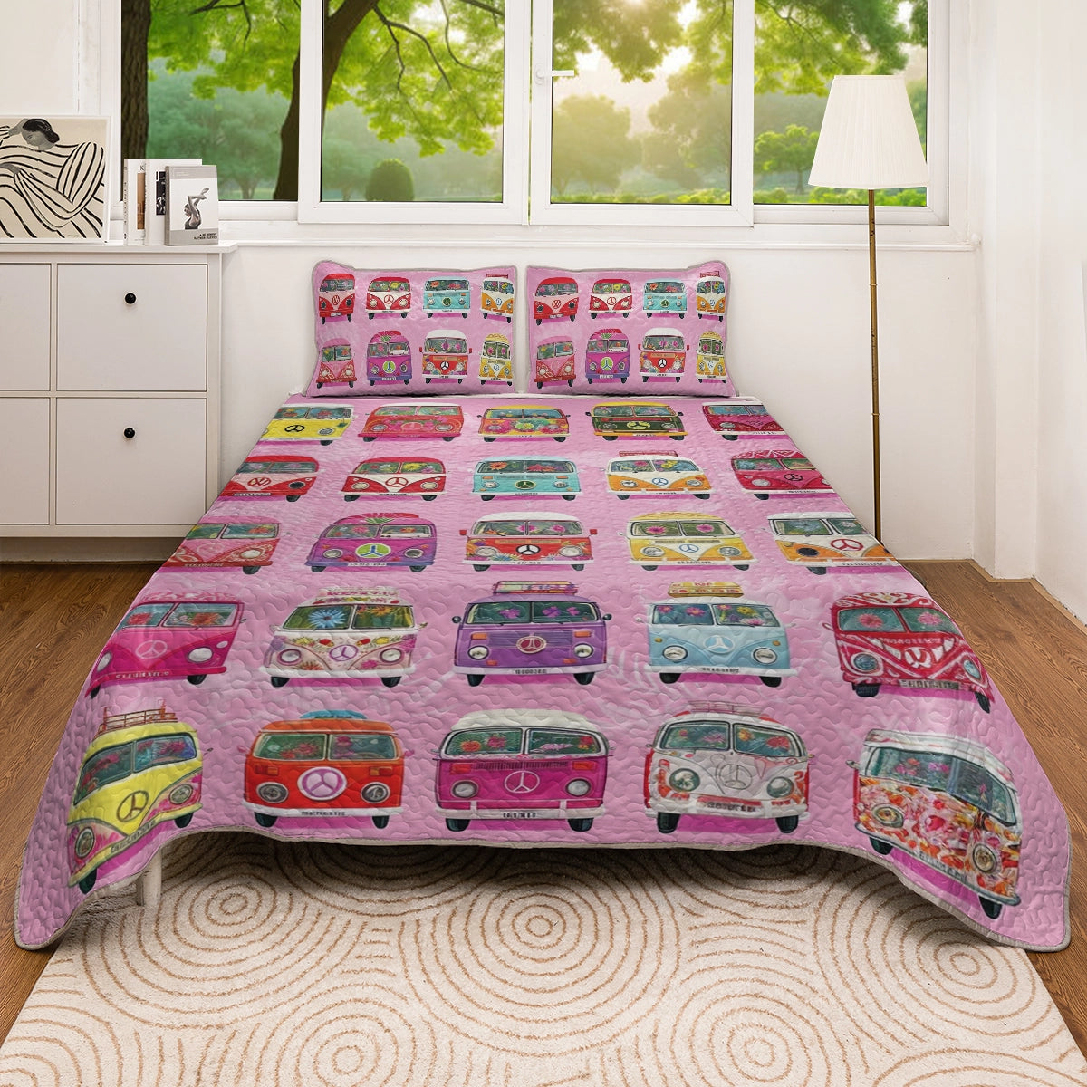 Shineful All Season Quilt 3-Piece Set - Happy Camp Van