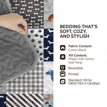 Shineful Quilt 3-Piece Set Dachshund Delight