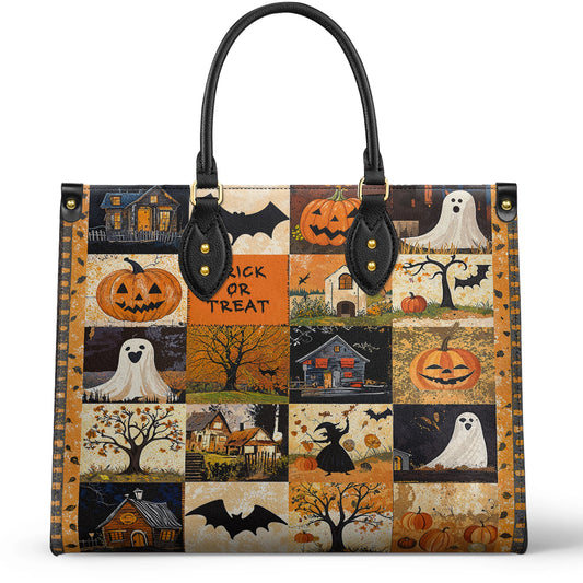 Shineful Leather Bag Spooky Trick Or Treat Halloween