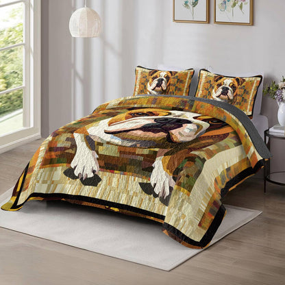 Shineful All Season Quilt 3-Piece Set Frenchie Charm
