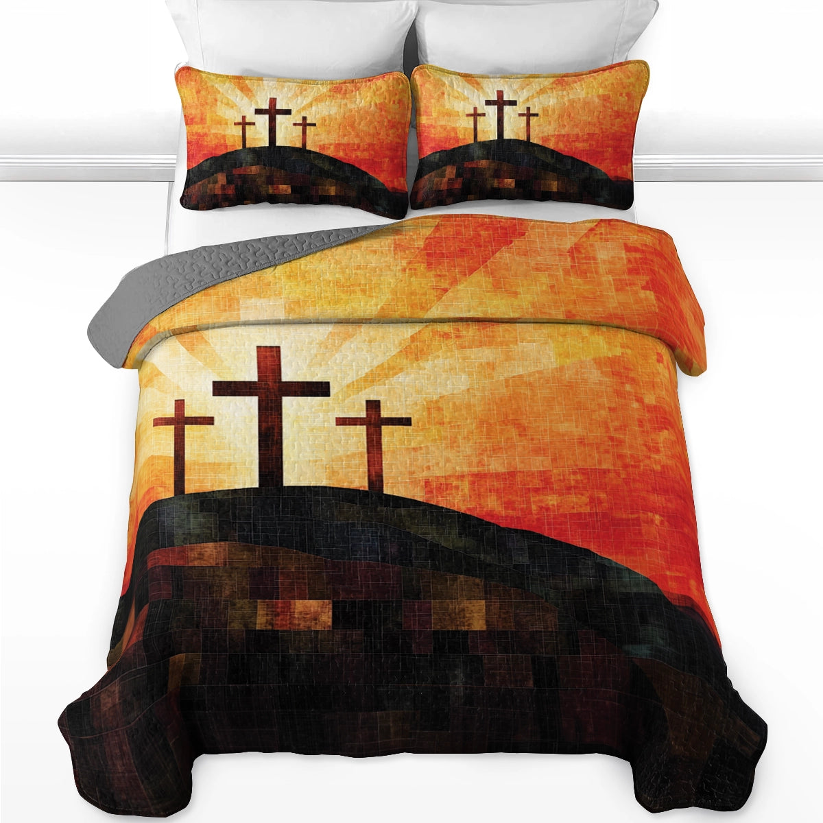 Shineful All Season Quilt 3-Piece Set - God’s Love Redeemer