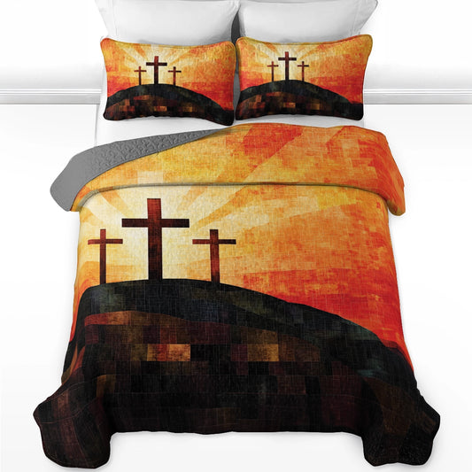 Shineful All Season Quilt 3-Piece Set - God’s Love Redeemer