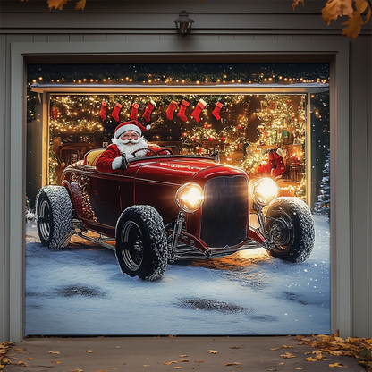 Shineful Garage Door Banner Decoration - Holiday Christmas Car