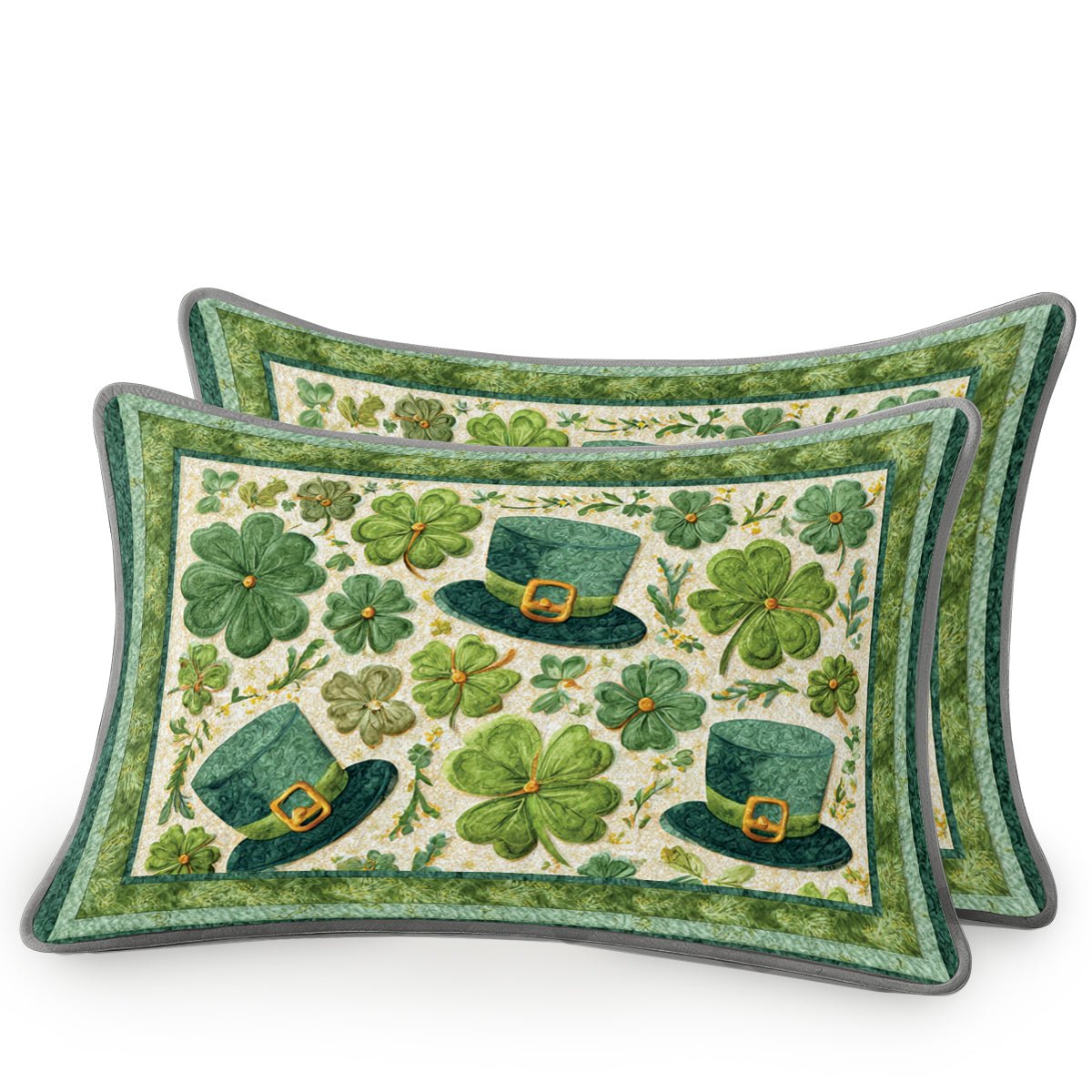 Shineful All Season Quilt 3-Piece Set Lucky Leprechaun
