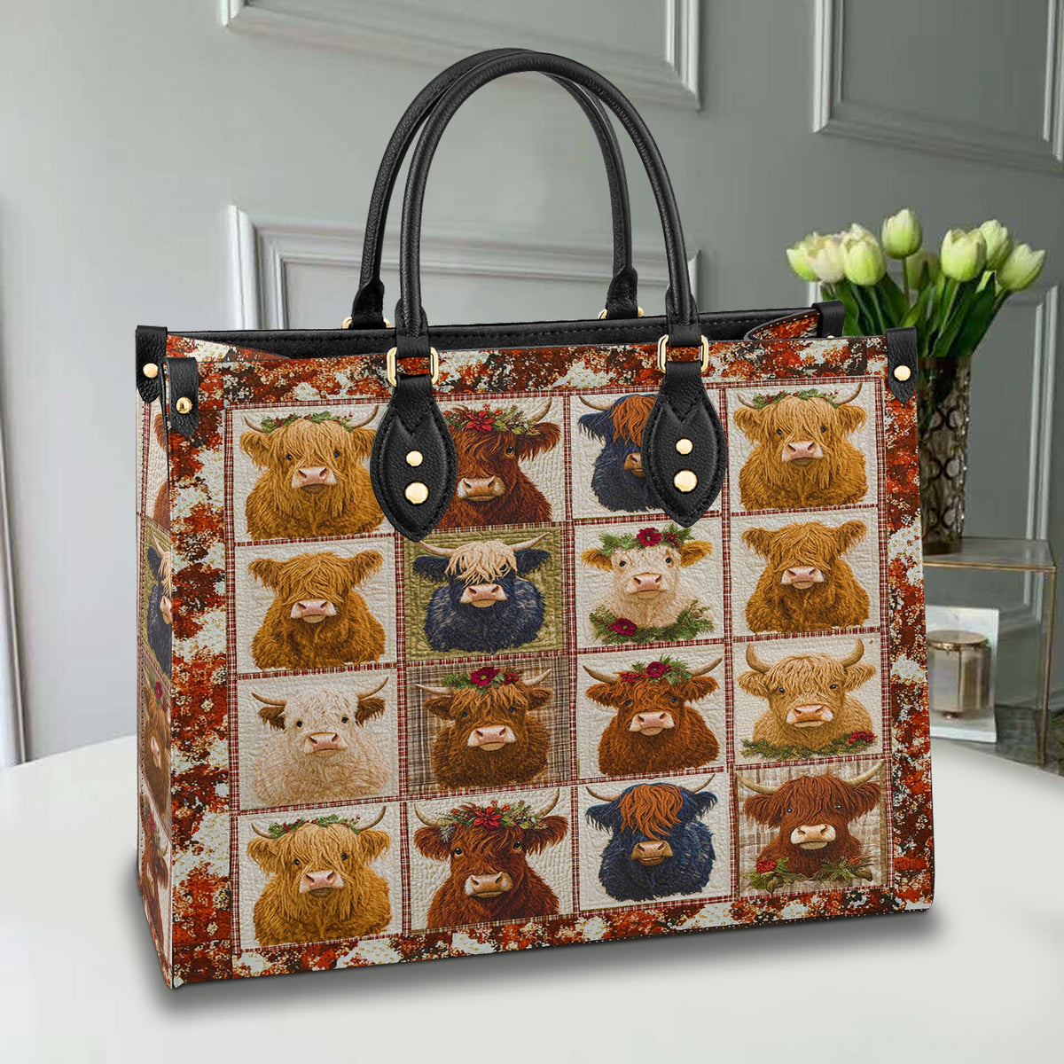 Shineful Leather Bag Cow In My Heart