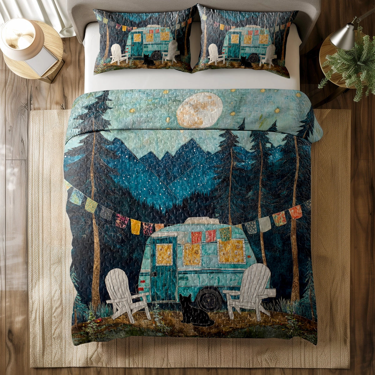 Shineful All Season Quilt 3-Piece Set - Starry Night Camper